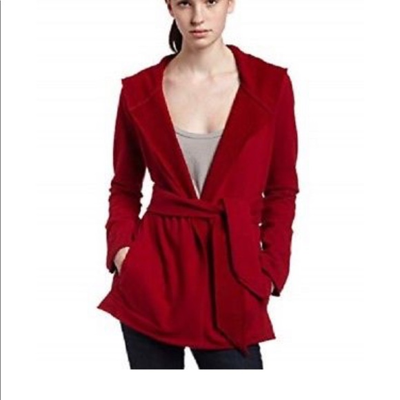 Lucky Brand Sweaters - Lucky Brand red tie hoodie sweater